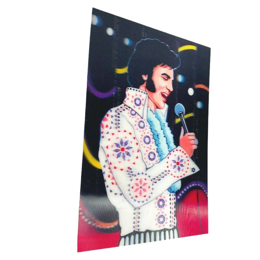 Elvis Presley Juan Carlos Lenticular‎ 3-D Postcard